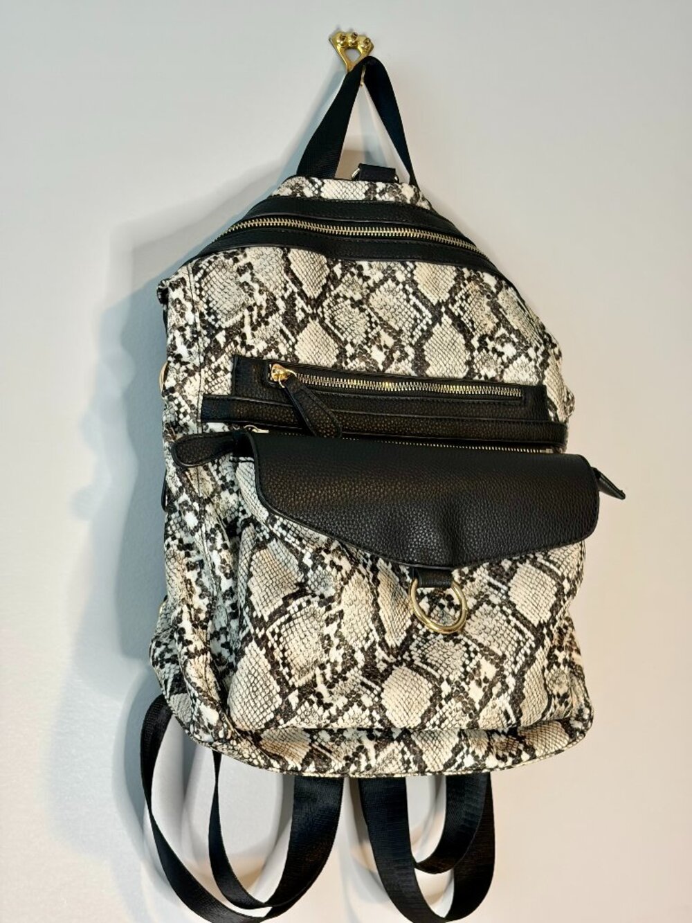 DREAM CONTROL Multi-function Backpack in "Snakeskin" print.  NWT